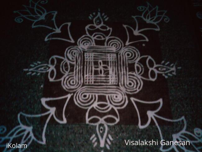 Rangoli: Karthigai padi Kolam