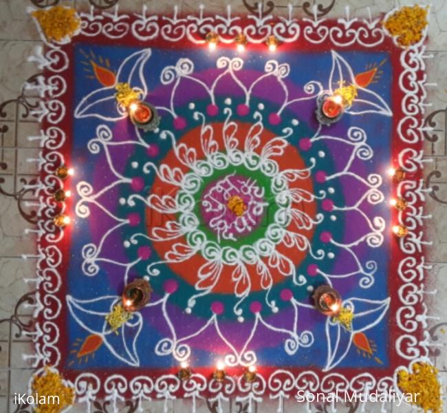 Rangoli: HAPPY DIWALI 2015