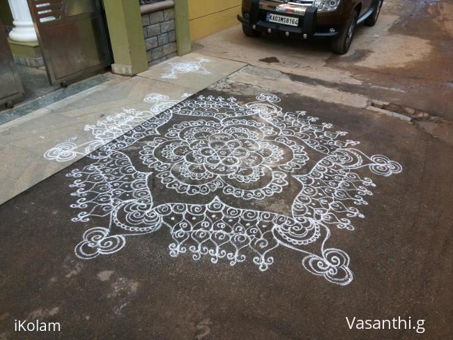 Rangoli: free hand rangoli