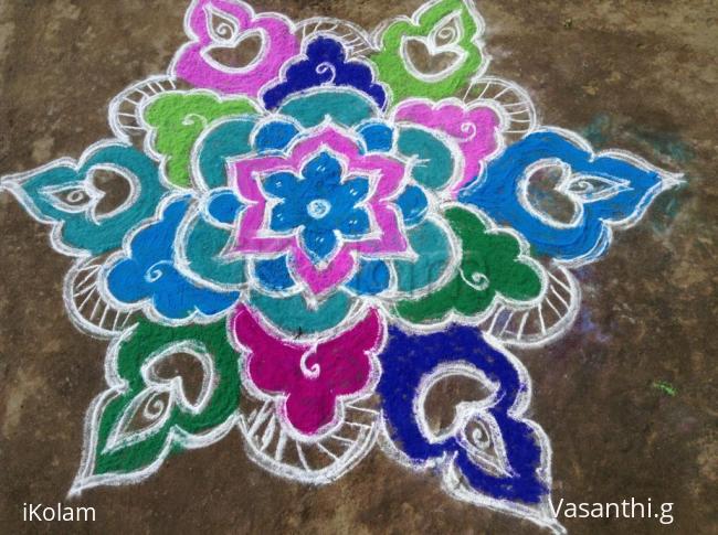 Rangoli: flower