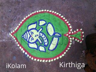 Rangoli: karthigai  kolam