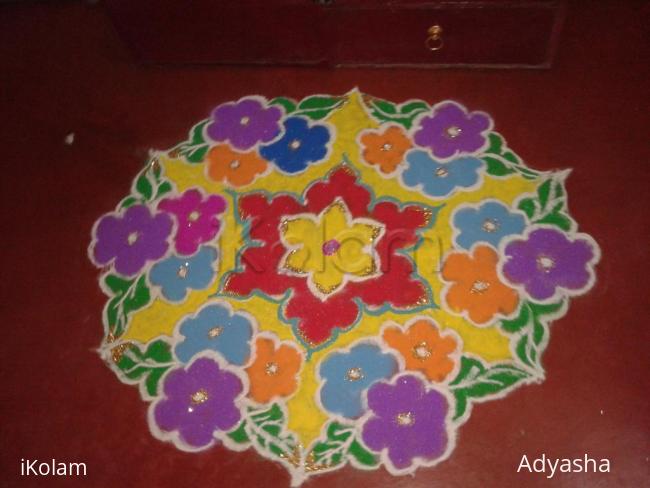 Rangoli: dotted rangoli on makar sankranti day