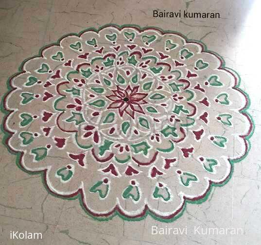 Rangoli: freehand rangoli