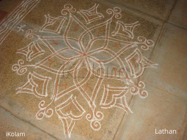 Rangoli: line kolam