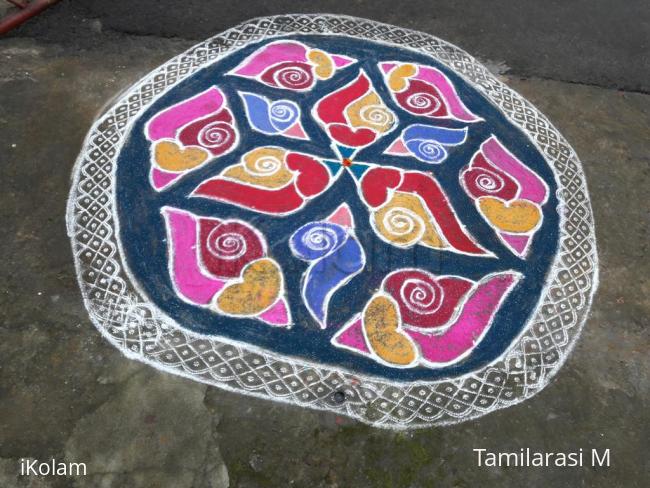 Rangoli: MARGAZHI KOLUM   FIRST DAY  16-12-2016