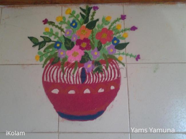 Rangoli: Flower Pot 