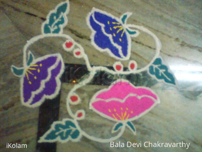 Rangoli: simple kolam