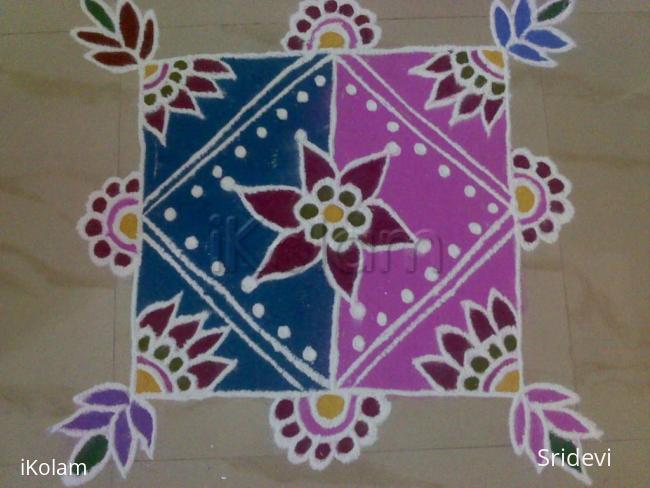 Rangoli: freehand rangoli