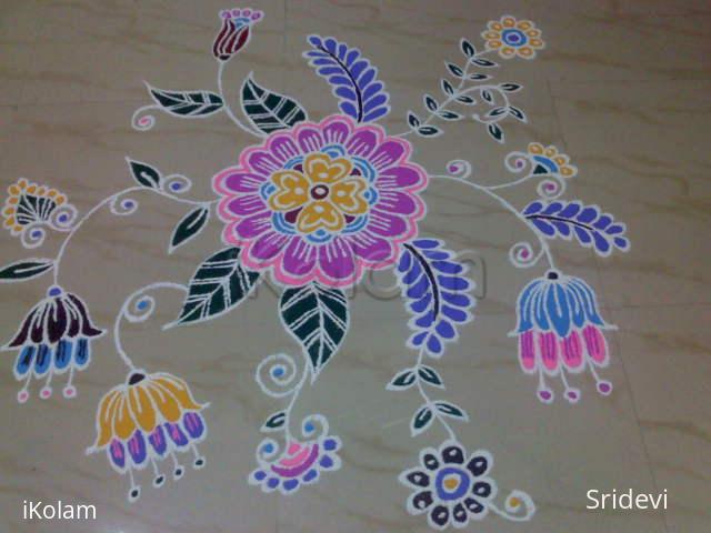 Rangoli: freehand rangoli