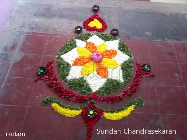 Rangoli: flowers rangoli