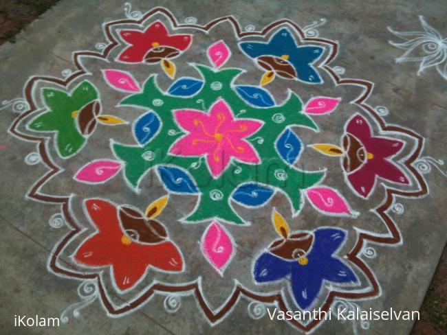 Rangoli: pongal kolam