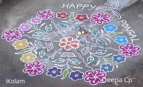 Rangoli: Pongal rangoli -2