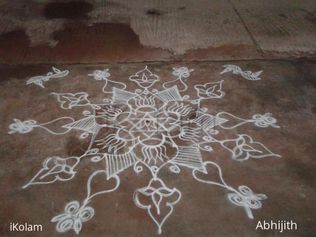 Rangoli: freehand rangoli