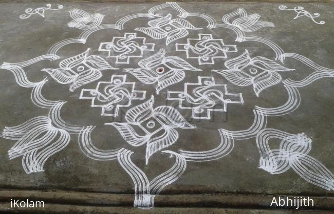 Rangoli: My 200th kolam in ikolam