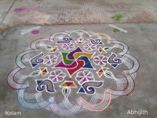 Rangoli: Sangu kolam