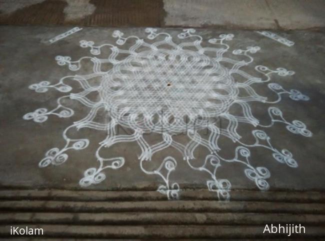 Rangoli: Freehand rangoli