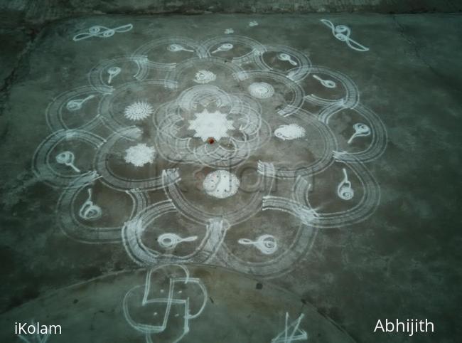 Rangoli: Fusion rangoli 