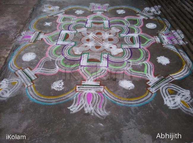 Rangoli: Aadi 1st Friday Kolam 