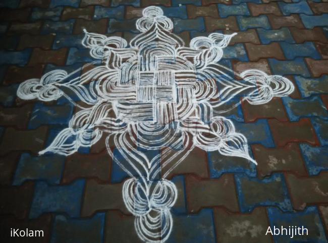 Rangoli: Swastik rangoli