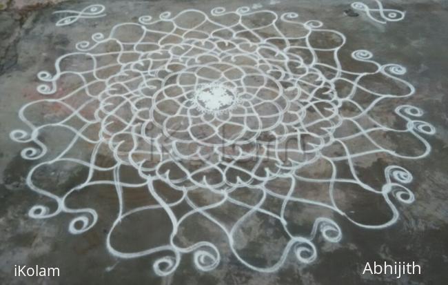 Rangoli: Free hand  rangoli the 