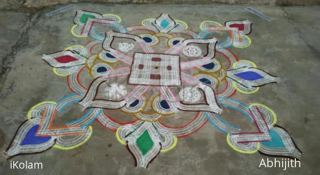 Rangoli: Aadi  3rd Friday kolam