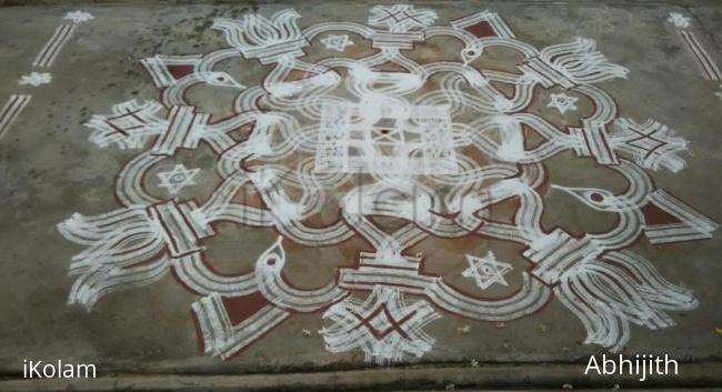 Rangoli: Aadi  3rd Friday kolam