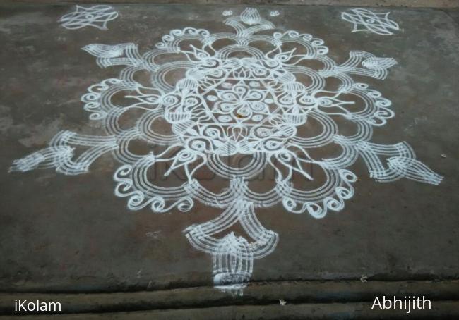 Rangoli: Sangu kolam-Fusion