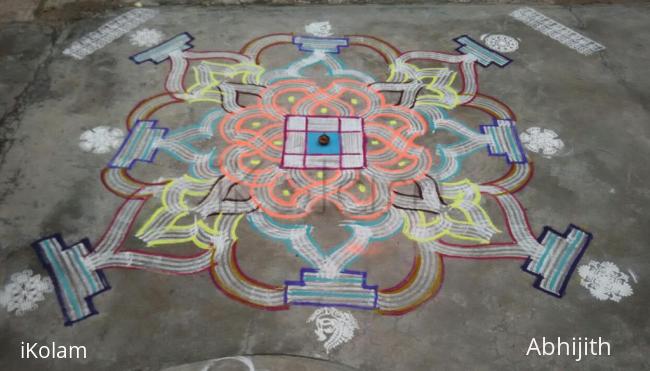 Rangoli: Aadi  4th Friday kolam