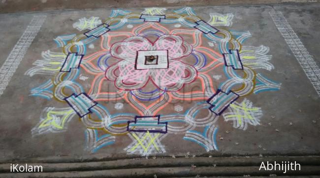 Rangoli: Aadi 4th Friday Kolam 