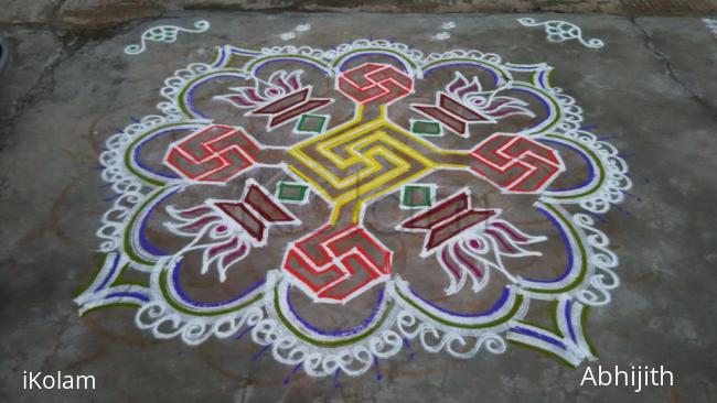 Rangoli: Vasant Navaratri Day6