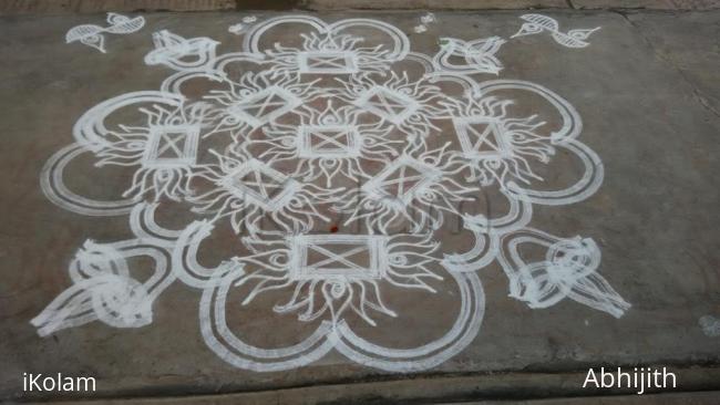 Rangoli: Tuesday padi Kolam 