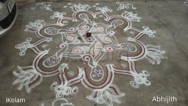 Rangoli: Aadi Day-2 Kolam. 