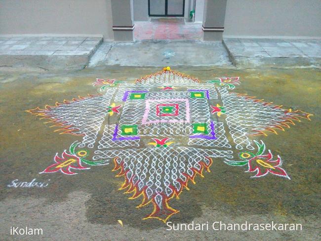 Rangoli: margazhi day 1 