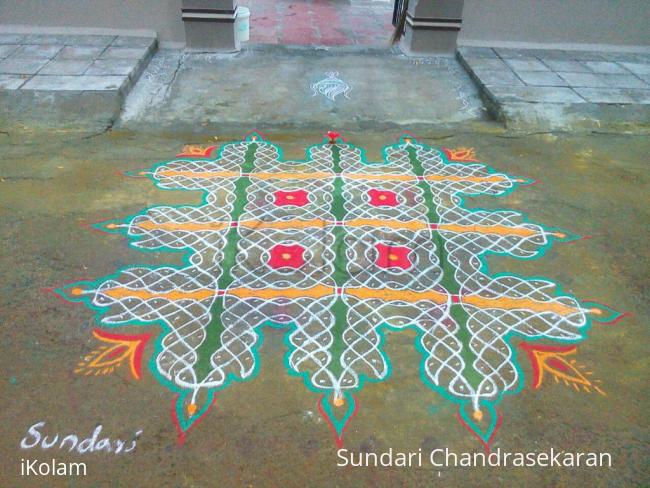 Rangoli: margazhi day 9