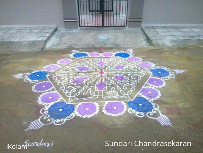 Rangoli: margazhi day 16