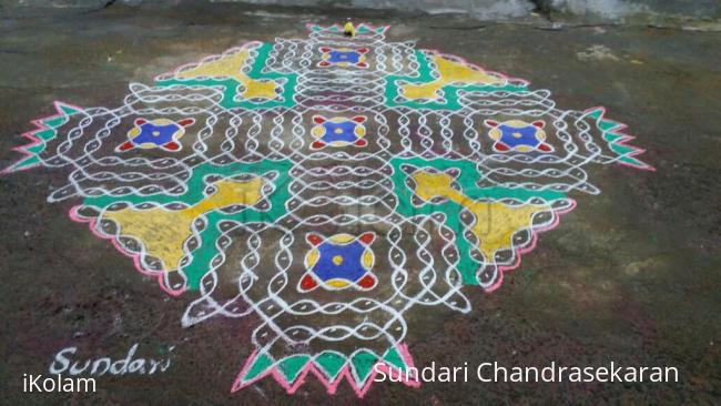 Rangoli: margazhi day 25