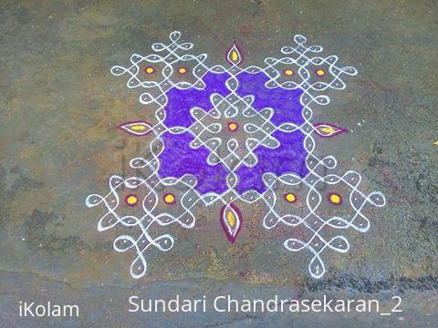 Rangoli: simple chikku kolam