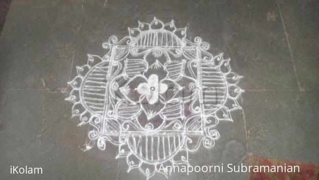 Rangoli: 7-7dotted kolam