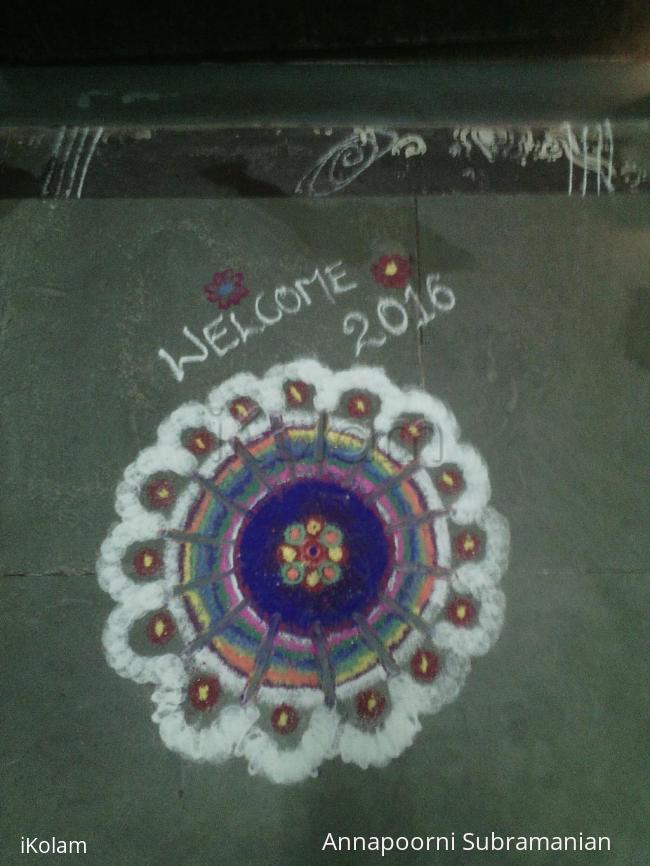 Rangoli: margazhi kolam