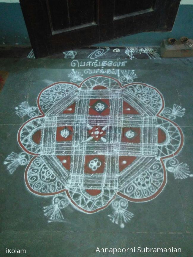 Rangoli: margazhi kolam