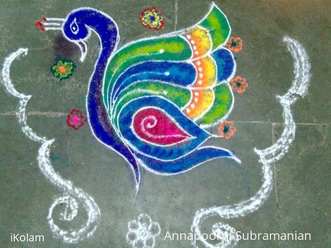 Rangoli: margazhi kolam