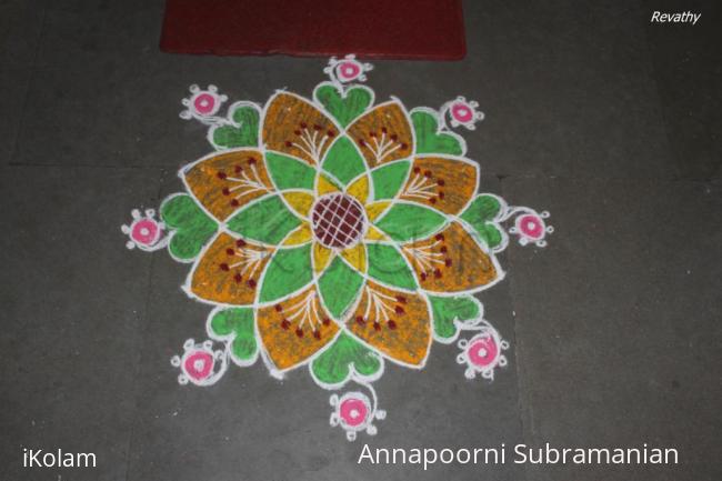 Rangoli: simple chikku kolam7-1