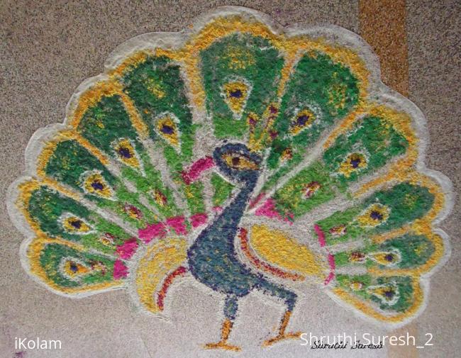 Rangoli: Peacock