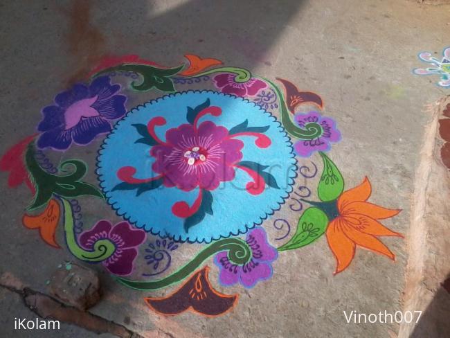 Rangoli: margazhi day kolam