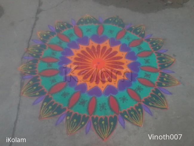 Rangoli: pongal kolam