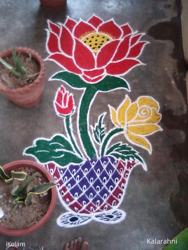 Rangoli: my flower rangoli