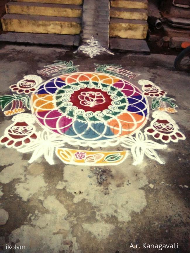 Rangoli: A.R.Kanagavalli pongal rangoli