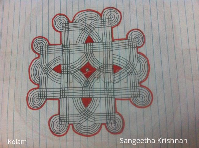 Rangoli: Simple kolam