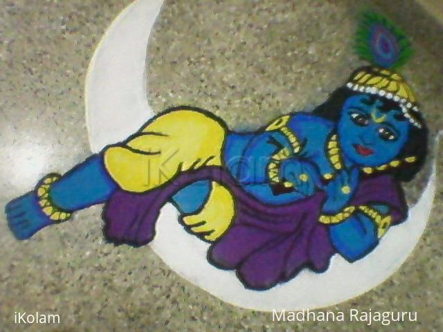 Rangoli: Little Krishna !!