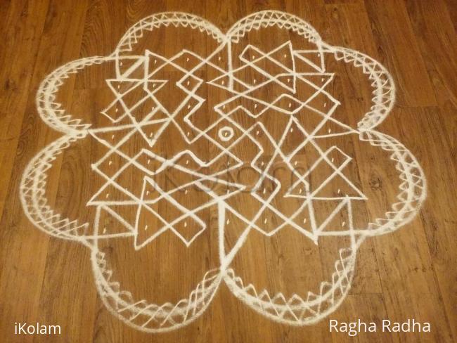 Rangoli: 7X7EASY CHIKKU RANGOLI-39